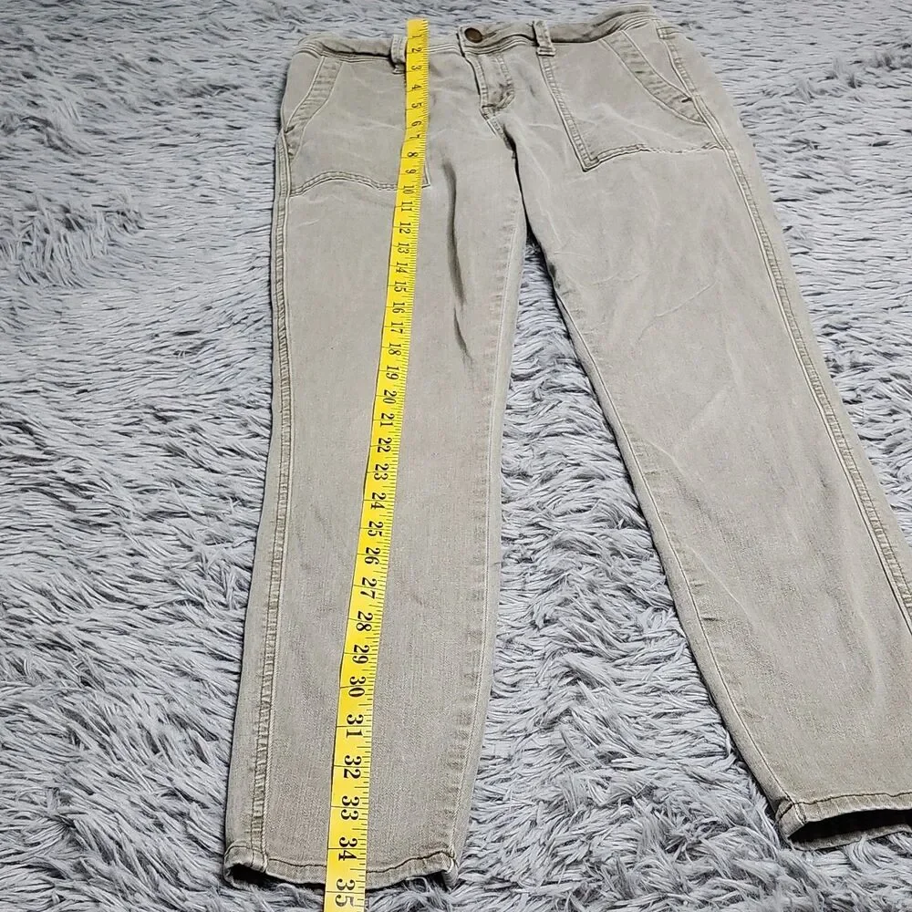 Cosmic Blue Love Skinny Jeans‎ Womens Size 28x27 Skinny Green Stretch Pistola